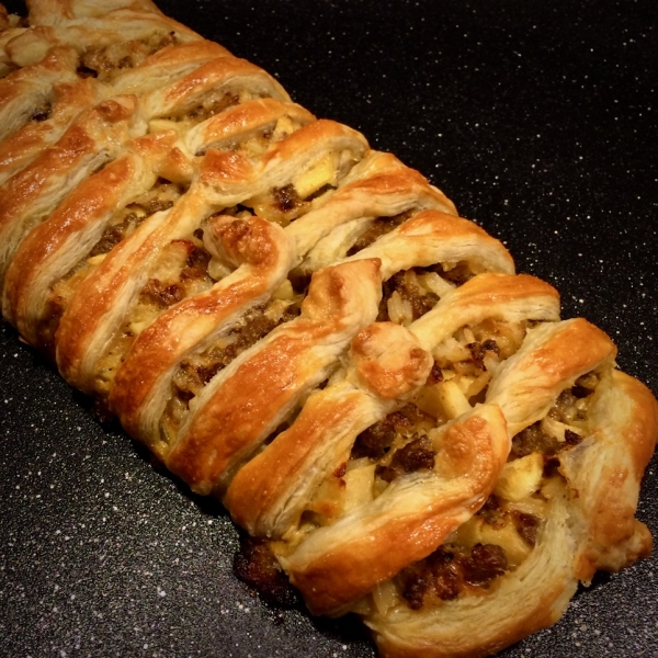 Sausage and Apple Strudel