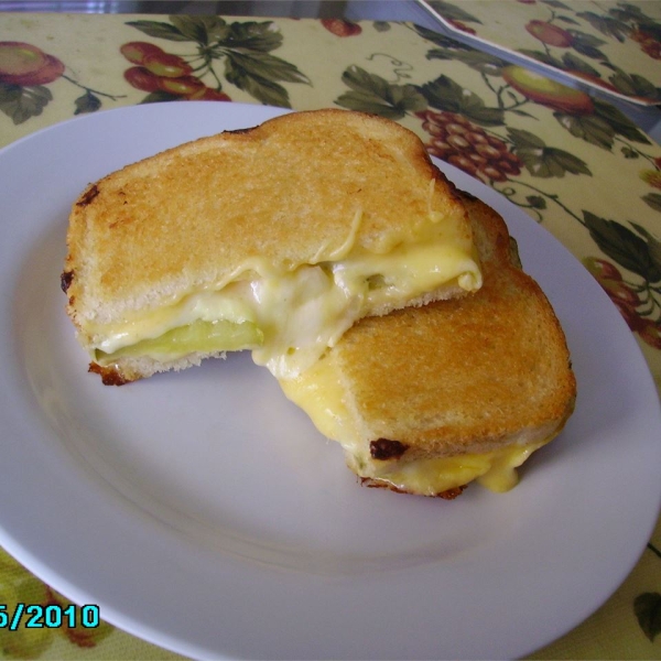 Grilled Cheese, Pickle and Vidalia Onion Sandwich