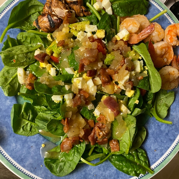 Spinach Salad with Hot Bacon Dressing