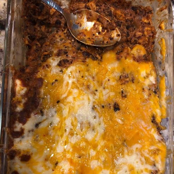 Black Bean and Quinoa Enchilada Bake