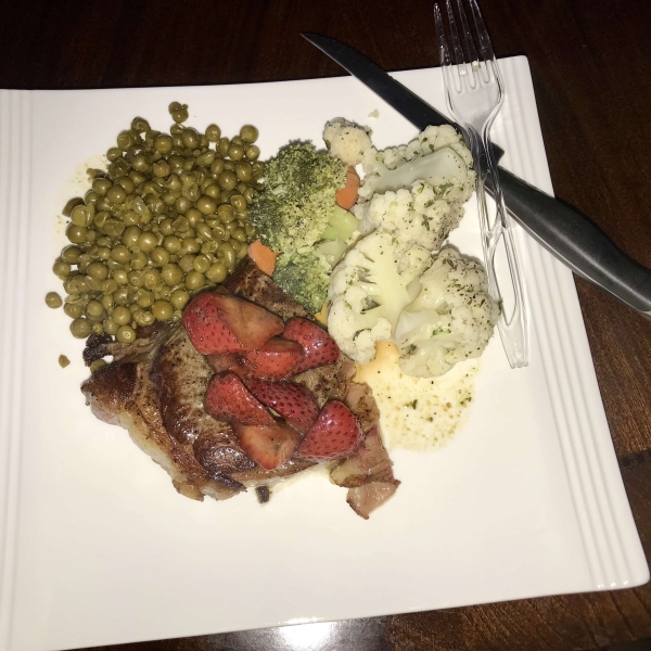 Filet Mignon and Balsamic Strawberries