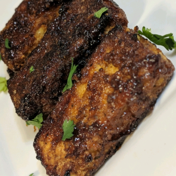 Crispy Barbequed Tofu Slices