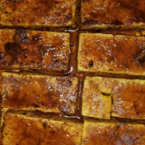 Crispy Barbequed Tofu Slices