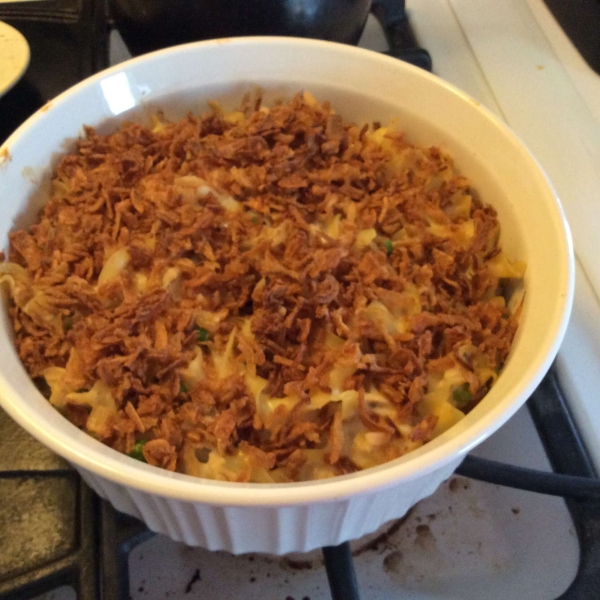 Tuna Noodle Casserole with Potato Chips