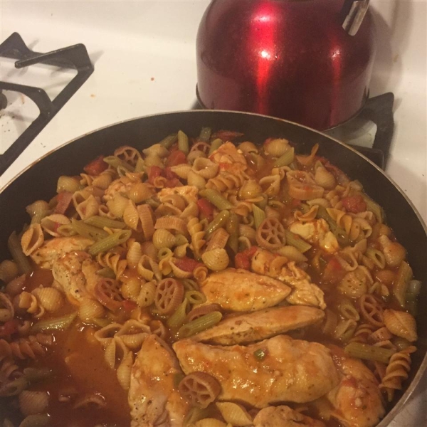 Chicken Cacciatore and Pasta