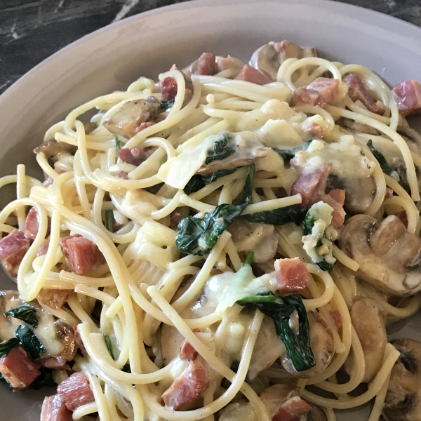 Penne with Pancetta and Mushrooms