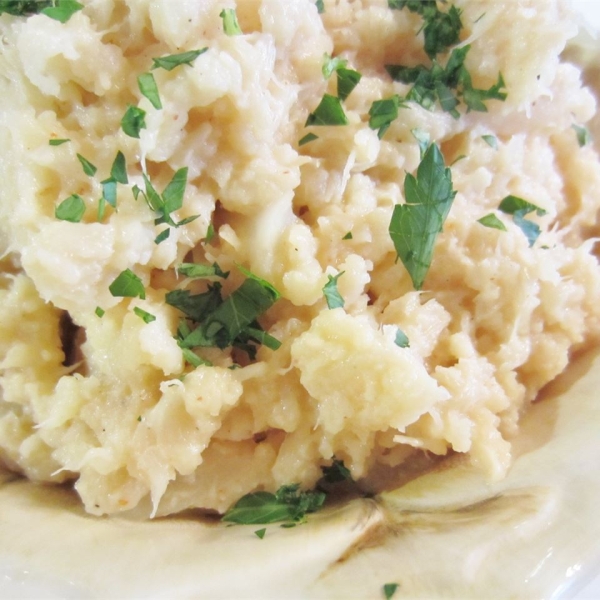 Steamed Mashed Cauliflower