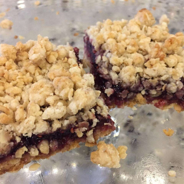 Raspberry Oatmeal Bars