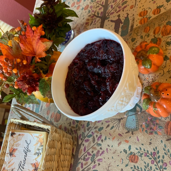 Tangerine Cherry Cranberry Sauce