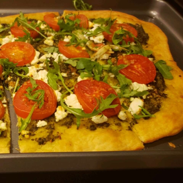Arugula and Goat Cheese Pizza