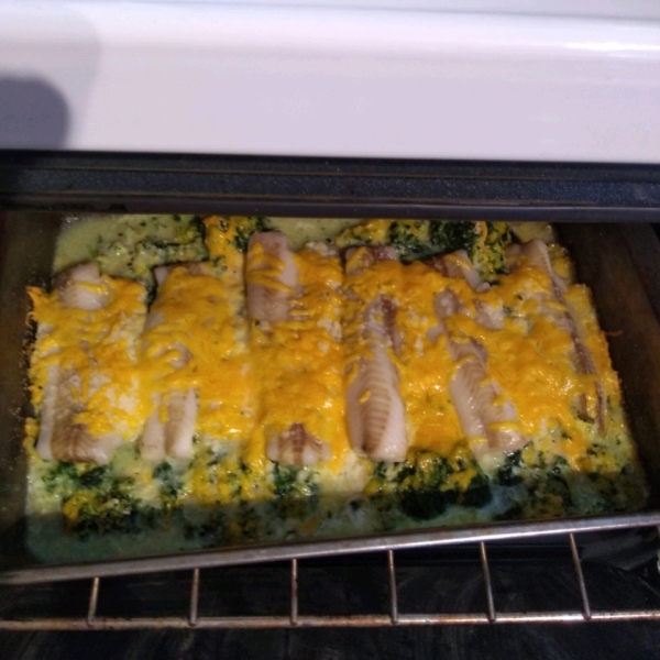 Aunt Carol's Spinach and Fish Bake
