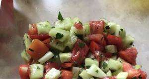 Israeli Tomato and Cucumber Salad