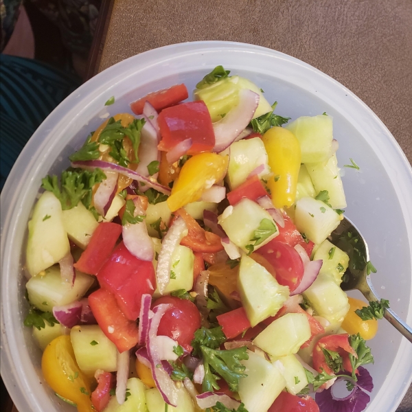 Israeli Tomato and Cucumber Salad