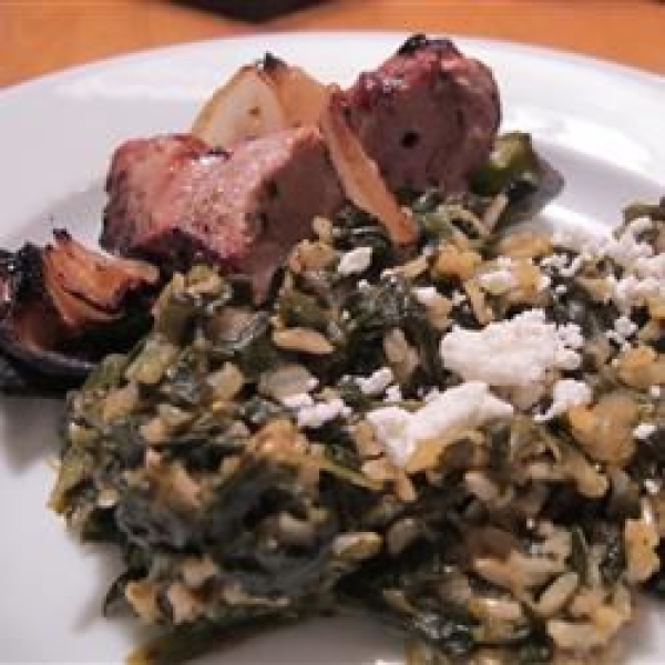 Spinach and Rice (Spanakorizo)
