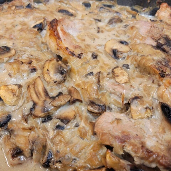 Mushroom Sauce Baked Pork Chops