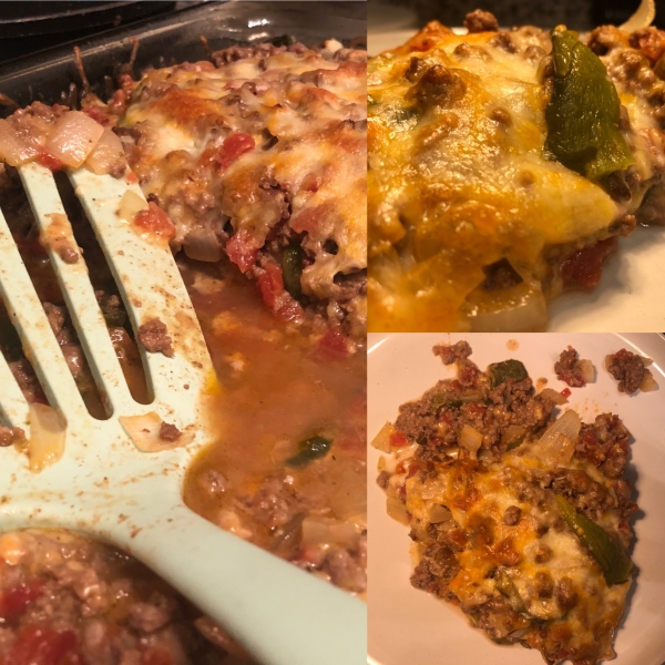 Baked Beef Chiles Rellenos Casserole