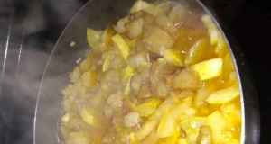 Fried Yellow Squash with Potatoes and Onions