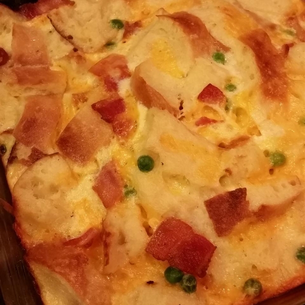 Bacon, Egg, and Cheese Strata