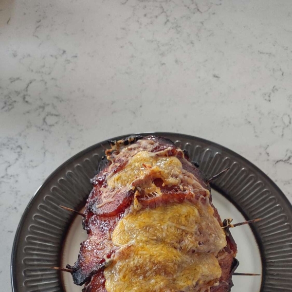 Dad's Cheesy Bacon Wrapped Meat Loaf