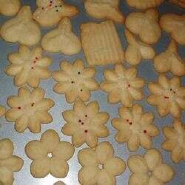 Swedish Ground Almond Spritz Cookies