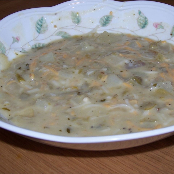 Cream Of Green Chile Soup