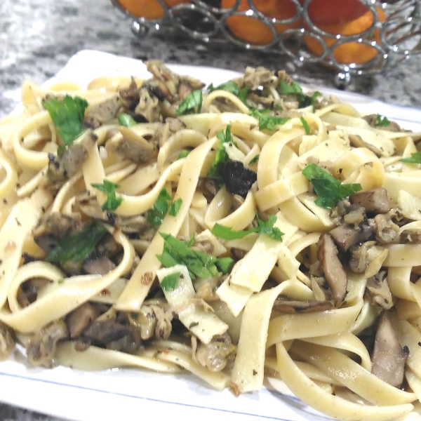 Camping Pasta with Clam Sauce