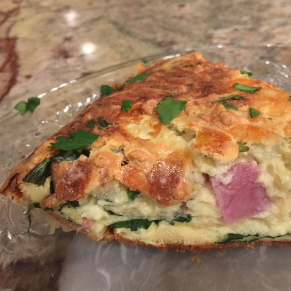 Spinach and Ham Quiche