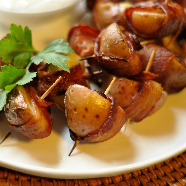 Bacon Wrapped New Potatoes