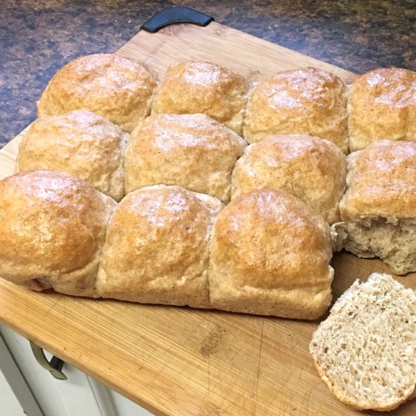 Whole Wheat Sourdough Pull-Apart Buns with Zucchini