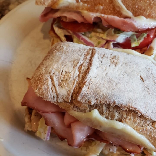 Ciabatta Grinder Salad Sandwich