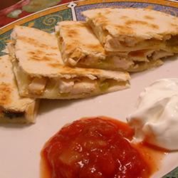 Grilled Chicken Quesadillas