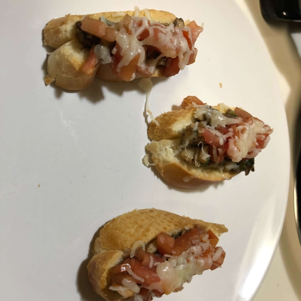 Mushroom and Tomato Bruschetta