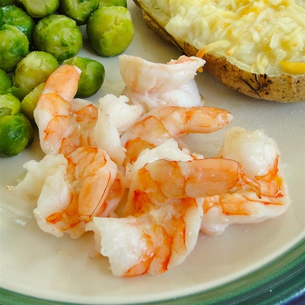 Broiled Lemon and Garlic Tiger Prawns