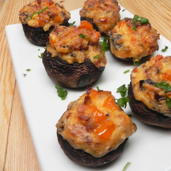 Stuffed Mushrooms with Sour Cream