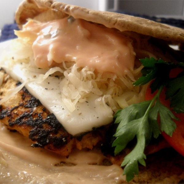 Turkey Reuben Burgers