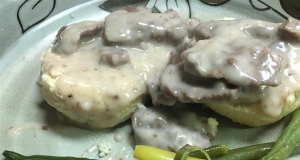 Biscuits With Deer Maple Gravy