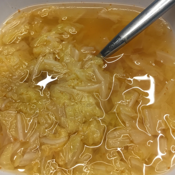 Chinese Cabbage and Ginger Soup