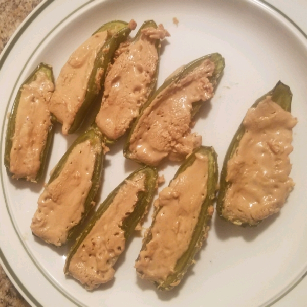 Peanut Butter Stuffed Jalapenos