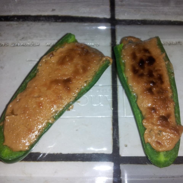 Peanut Butter Stuffed Jalapenos