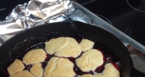 Raspberry and Blueberry Cobbler