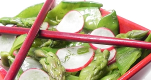 Asparagus, Snow Pea, and Radish Salad