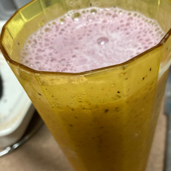 Red, White, and Blue Fruit Smoothie
