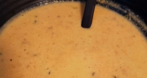 Carrot Soup with Potatoes and Cream