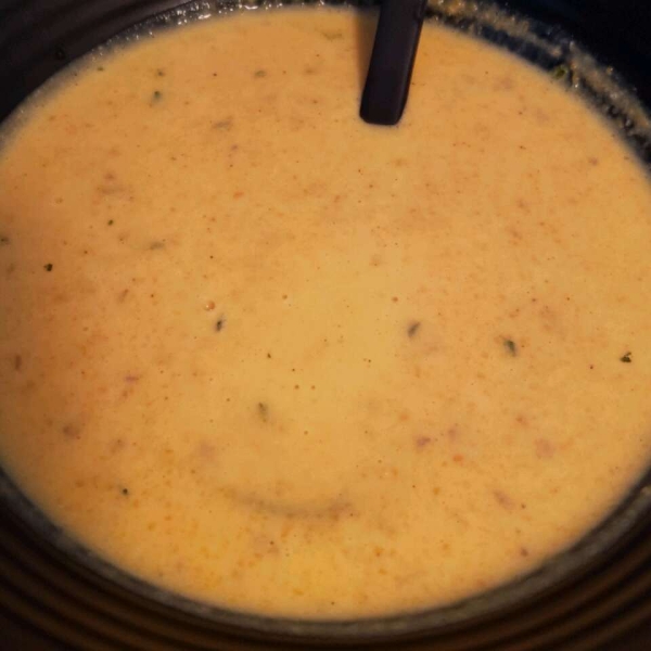 Carrot Soup with Potatoes and Cream