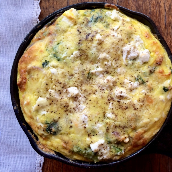 Kale and Fennel Frond Frittata