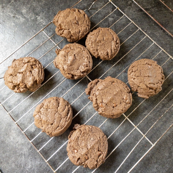 Thick Mint Chocolate Chip Cookies