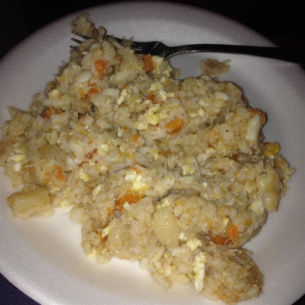 Mom's Smoked Salmon Fried Rice