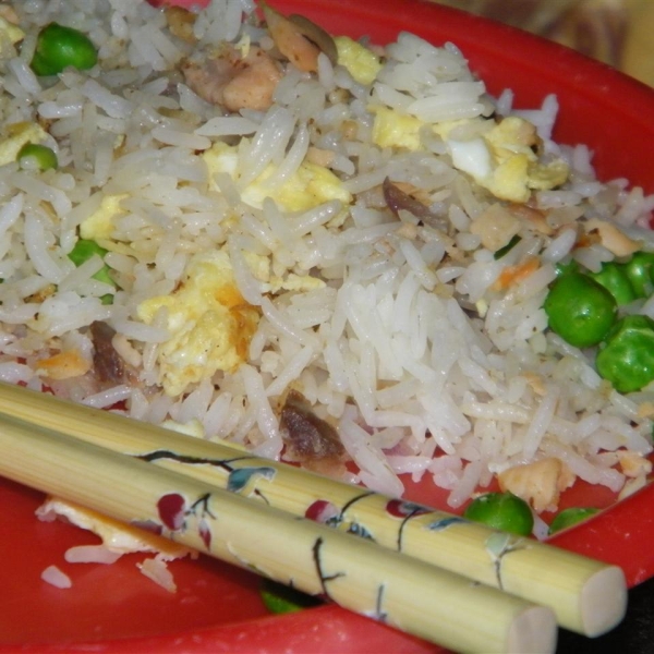 Mom's Smoked Salmon Fried Rice