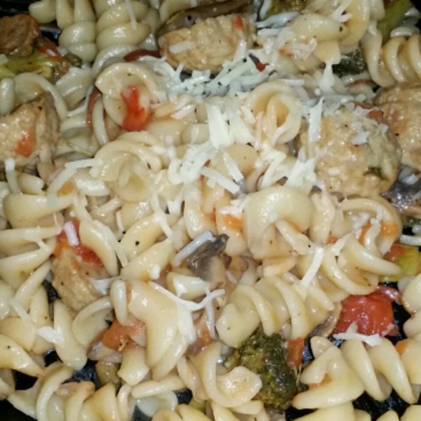 Fusilli with Rapini (Broccoli Rabe), Garlic, and Tomato Wine Sauce