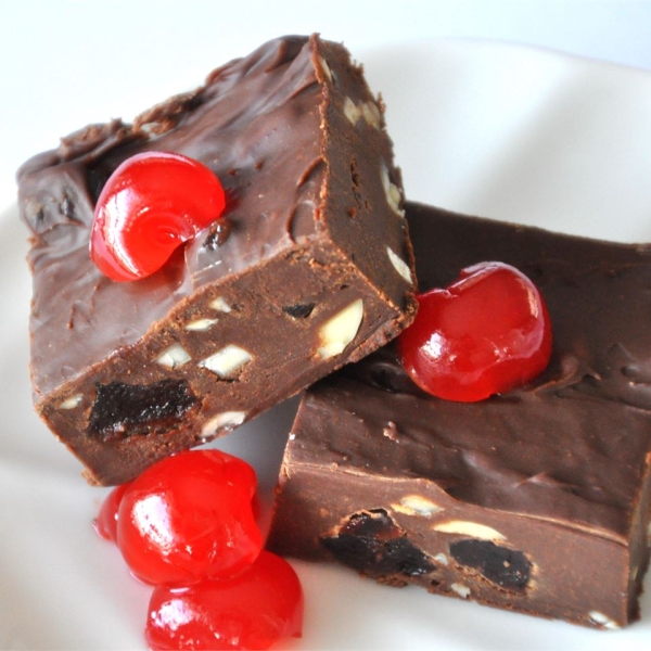 Cherries and Chocolate Fudge